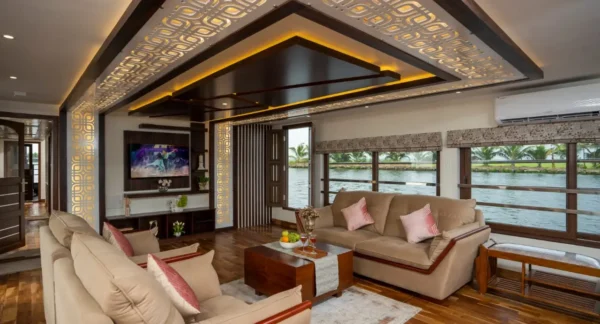 2 Bedroom Luxury Houseboat With Upper Deck In Alleppey