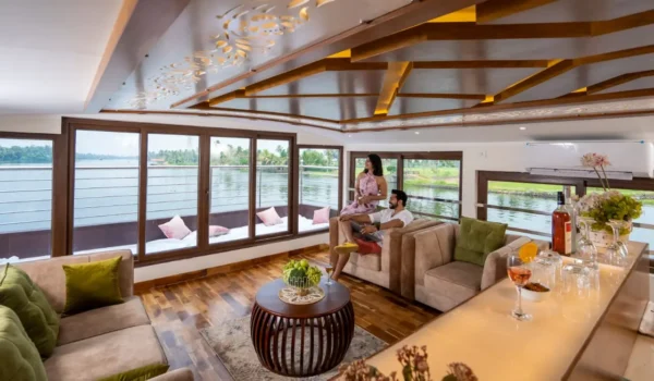2 Bedroom Luxury Houseboat With Upper Deck In Alleppey